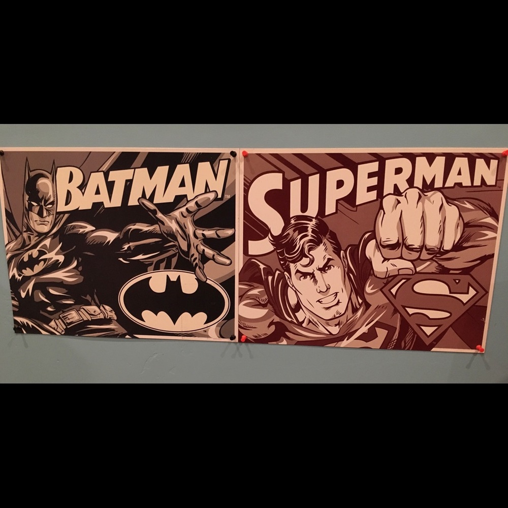 Batman Superman metal posters!!!🦸🏻‍♂️